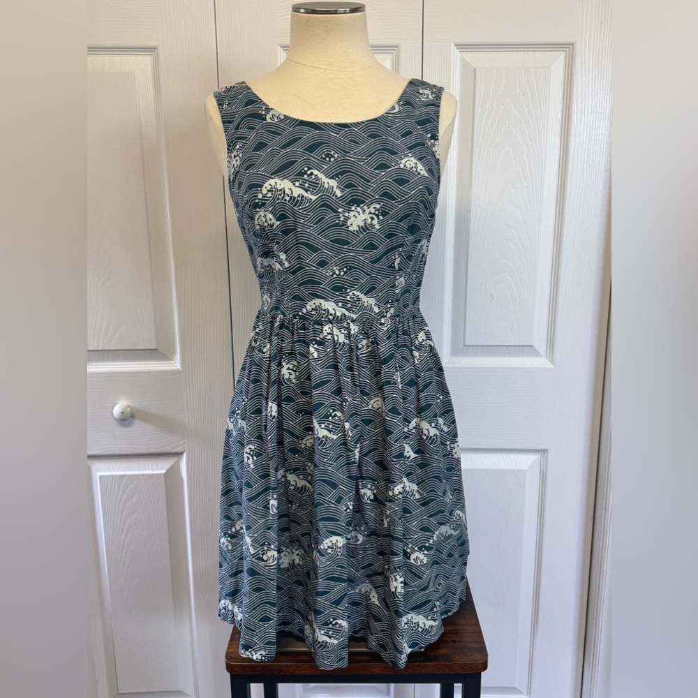 Modcloth Blue Wave “Optimistic Effect” Lightweigh… - image 1